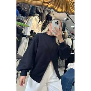 Sudadera Extra Grande con Adornos de Borlas para Mujer, Forrada de Felpa, Manga Larga, Estilo Transpirable - Product Image 1