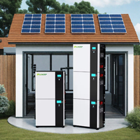 Stock UE batteries murales au lithium 48V 100Ah tout-en-un 5Kwh 10Kwh 15Kwh batteries de stockage d'énergie solaire domestique batterie 51.2V LifePO4