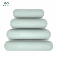 Haltères en silicone de 1,5 kg, poids de Pilates, poignées en néoprène, poids libres pour les bras, entraînement corporel, salle de sport à domicile