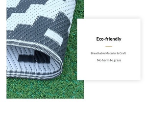 Custom Reversible Outdoor Camping <b>Mat</b> PP Woven Plastic Straw Rug Waterproof UV-Resistant <b>Picnic</b> Rug for RV Garden Lawn - Product Image 6