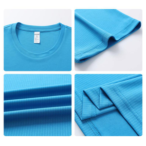 Grande taille, 150 GSM, tricoté, sportif, séchage rapide, respirant, absorbant la transpiration, sport d'été, léger, 100% polyester, personnalisé, unisexe, homme - Product Image 3