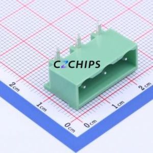KF2EDGRC-7.5-3P Plug-in Terminal Block Bent Lead Through Hole,P=7.5mm Connector Board-to-Board / Socket Closed 1x3P 7.5mm Green - Product Image 1