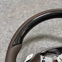 Volant personnalisé en cuir noir piano pour Lexus LS ES LS350 LS500 LS500h XF50 ES200 ES260 ES300h XZ10