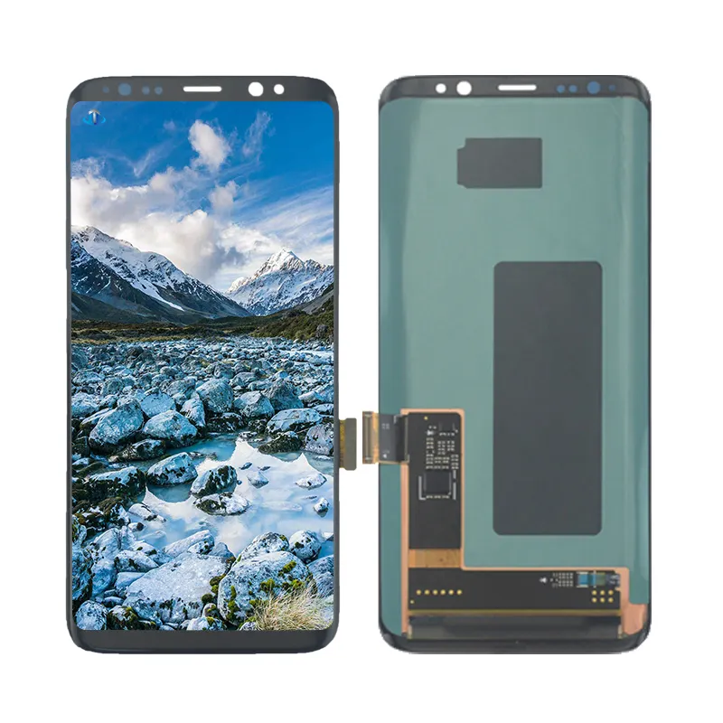 12893円 【SALE／97%OFF】 携帯電話交換用スペアパーツ Samsung For Galaxy S8 SM-G955のためのフレームを持つOLED素材LCDスクリーンとデジタイザ全体の組み立て モバイルディスプレイ