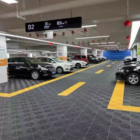 1.8cm rigide modulaire verrouillage industriel en plastique Garage carreaux de sol tapis de terrasse pour intérieur voiture détaillant atelier