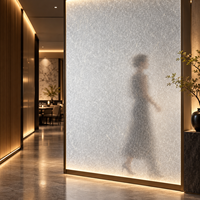Panneaux muraux décoratifs en résine pour plafond de salon intérieur moderne, design effet glace craquelée, panneaux en plastique durables pour chambre d'hôtel