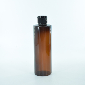 Botella vacía de plástico ámbar para el pelo, botella de aceite para el pelo, color marrón, para reciclaje de cosméticos, con hombro plano, 30ml, 50ml, 60ml, 100ml, 200ml - Product Image 4