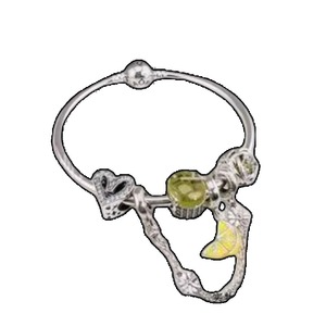 25 925 Sterling Silver Zircon Hyperbole Style Ginkgo Flower Star Heart Anime Charm Bracelet Exquisite Accessory - Product Image 6