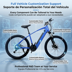 Bicicleta Eléctrica de Montaña al por Mayor, Suministro Directo de Fábrica China, Kits CKD/SKD para Latinoamérica, Bicicleta Eléctrica MTB de Litio de 36V/48V - Product Image 1