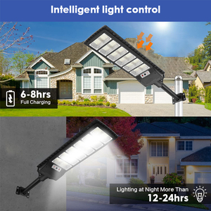โคมไฟถนนกลางแจ้งกันน้ำ IP65 100W 150W 200W 250W 300W ไฟ LED พลังงานแสงอาทิตย์พร้อมระบบควบคุมแสงอัตโนมัติ - Product Image 3