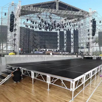 Scène portable à assembler, scène mobile en aluminium pour concert en plein air