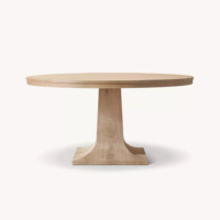 Meubles de salle à manger de luxe modernes, table ronde en bois pour usage domestique