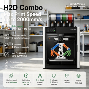 Versión Global Bambu H2D, Desbloqueado Internacional de Fábrica, Control Remoto Estable por Aplicación Móvil, Impresora 3D A2L/P1SC/P2SC/H2SC/H2D/H2C - Product Image 1