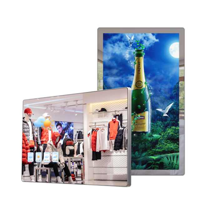 32 Inch Landscape Portrait Motion Sensor Face Camera Ultra HD Gym Fitness Floor Stand LCD Digital Smart Magic Mirror Display