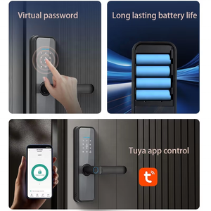 RFID <strong>Smart</strong> Door Lock with WiFi &amp; Digital Fingerprint Password <strong>Code</strong> Card Tuya TTlock App Smartphone Access-Intelligent Key - Product Image 4