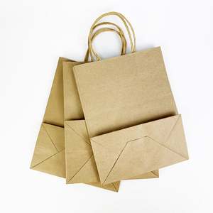 Sacs d'emballage à emporter de haute qualité, écologiques, imperméables, avec impression de logo, biodégradables, sacs en papier kraft pour fruits et aliments - Product Image 6