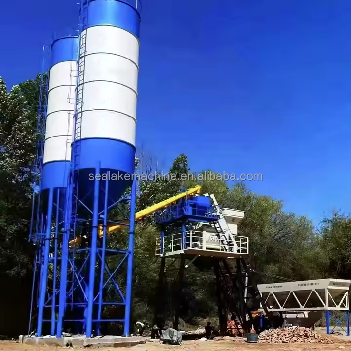 High Strength Chinese Traditional Style Concrete Batching Plant for Road Construction