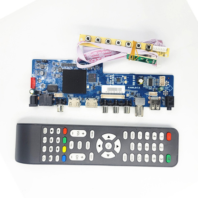 Custom Pcba S368LA1.5 wifi network TV motherboard Android 9.0 4-core Remote control adjustment screen parameter resolution