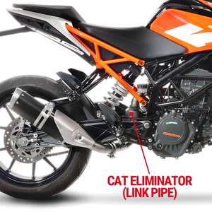 ท่อระบายไอเสียสำหรับ KTM Duke 390 2017 2020ท่อสเตนเลสใหม่สำหรับกำจัดแมวการเชื่อมโยงกับกล่องบรรจุภัณฑ์ - Product Image 1