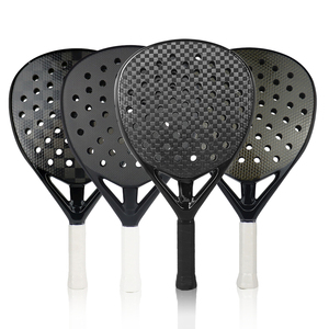 Raqueta de <span class=keywords><strong>Pádel</strong></span> Profesional de Fibra de Carbono 3K/12K para Hombre, Superficie Rugosa, Núcleo de Espuma Viscoelástica EVA, Punta Pesada, Balance Egg - Product Image 3