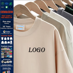 T-shirt en coton ultra-lourd 300 g/m² avec logo personnalisé, coupe ample et carrée, basique premium, vierge, pour le streetwear et la marque, vente en gros - Product Image 1