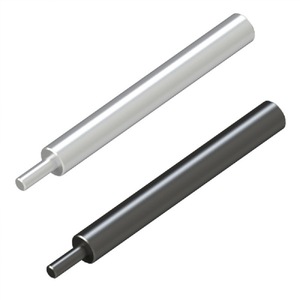 Eje de acero inoxidable 304 de 66 mm, tolerancia H7 G6, extremo escalonado, niquelado, personalizable para aplicaciones de rectificado - Product Image 2