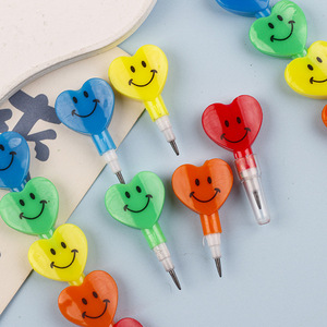 Cung cấp sinh viên tình yêu mỉm cười khuôn mặt bút chì khâu thẻ cố định PP Túi Stackable bút chì cơ học sinh viên mô hình - Product Image 3