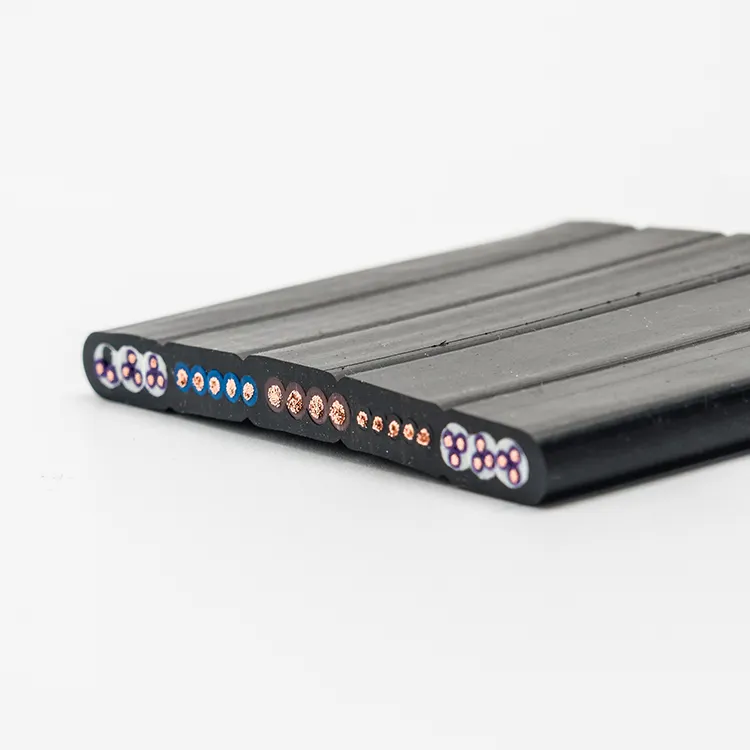 Best price professional traveling used fiber optic flat elevator cable