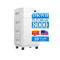 Batterie domestique empilable 51,2 V 200 Ah LiFePO4 48 V 10 kWh par module, système de stockage d'énergie solaire, conception modulaire extensible pour maison