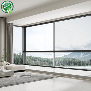 Fenêtre coulissante contemporaine en alliage d'aluminium avec moustiquaire en fibre de verre pour salon, protection anti-insectes et anti-UV - Product Image 6
