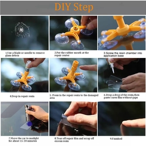 C0786 kính chắn gió sửa chữa Kit cửa sổ xe thủy tinh Scratch crack khôi phục lại công cụ sửa chữa cửa sổ xe Màn hình Đánh Bóng Xe tạo kiểu tóc - Product Image 6