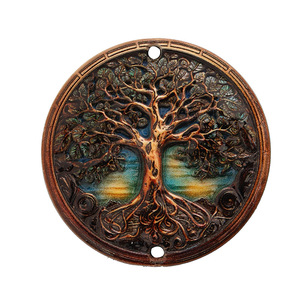 Ciondolo Artigianale in Resina UV Personalizzato <span class=keywords><strong>Albero</strong></span> della Vita, Ornamento 3D Bohemien con Occhio di Allah, Vendita all'Ingrosso OEM - Product Image 5