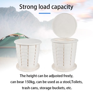 HEYRV extérieur matériau ABS réglable rétractable caravane <span class=keywords><strong>camping</strong></span>-<span class=keywords><strong>car</strong></span> Portable tabouret de toilette <span class=keywords><strong>poubelle</strong></span> - Product Image 3