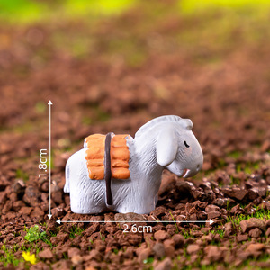 Nouveaux modèles résine jardin personnalisé réaliste tirer <span class=keywords><strong>moulin</strong></span> âne Figurine jouet ferme Animal Miniature bricolage paysage décoration - Product Image 5
