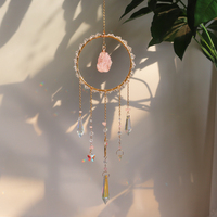 Atrapasoles de Cristal Natural Hechos a Mano, Diseño Feng Shui, Colgante para Ventana con Intención Positiva, Decora tu Espacio, Halloween, Navidad