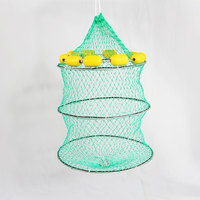 Filet de pêche avec sac de colle à séchage rapide filet de pêche pliable accessoires de pêche à l'écrevisse et à la carpe