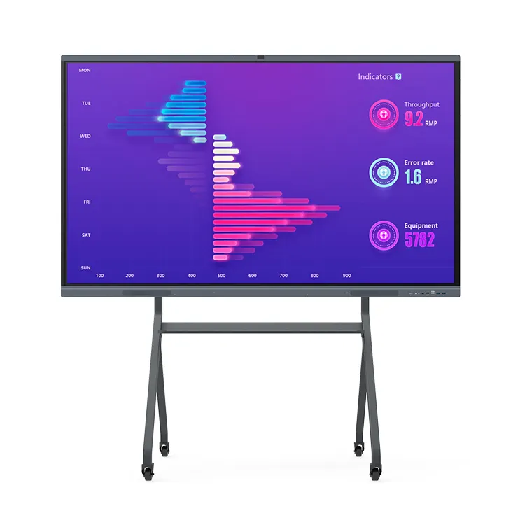 Interactive flat panel LED 4k Multi Touch Screen Smart Screen Panel Interactive Digital White Board For Education