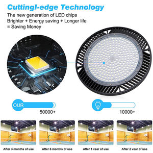 GISUN Road Die Casting Aluminium SMD2835 Outdoor Shopping Mall 100 200 300 Watt Highbay Led <span class=keywords><strong>Ufo</strong></span> - Product Image 3