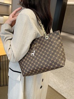 Sac fourre-tout de luxe à chaîne de grande capacité pour femme, nouveau sac à main 2024, style vintage, tendance été automne hiver