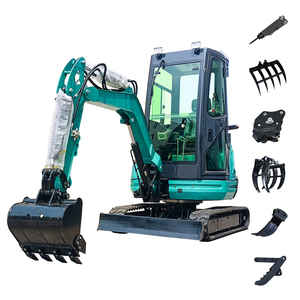 Mini-excavatrice de 2 tonnes en gros pour fermes et jardins, livraison gratuite, excavatrice sur chenilles hydraulique, moteur personnalisé - Product Image 2