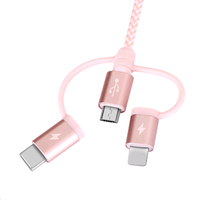 Nouveau câble de charge USB Type-C 120W pour iPhone 15/16/17 Pro Max, charge rapide 5A, gaine en PVC tressée avec support caméra
