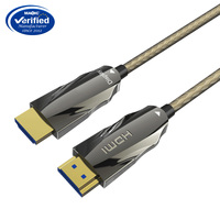Nuevo estilo de alta velocidad 18Gbps 4K 60Hz fibra óptica para Cable HDMI con chaqueta de PVC Compatible con HDTV proyector PC y TV Box