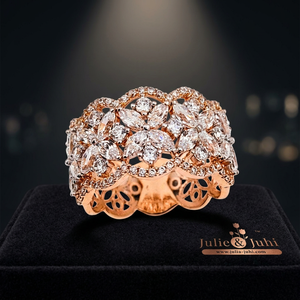 Anillo de Diamantes Icónico para Mujer, Oro de 18K, Joyería Clásica de Lujo con Diseño Moderno para Compromiso, Boda y Regalos - Product Image 2