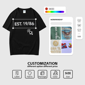 Übergroße DTG benutzer definierte <span class=keywords><strong>T</strong></span>-Shirt Logo gedruckt Streetwear Muster <span class=keywords><strong>T</strong></span>-Shirt Männer Säure gewaschen schwarz Grafik Vintage Distressed <span class=keywords><strong>T</strong></span>-Shirts - Product Image 5