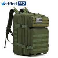 Sac à dos tactique de grande capacité pour le sport, les voyages, la randonnée en montagne, le cyclisme, avec fermeture éclair, doublure en polyester, camouflage