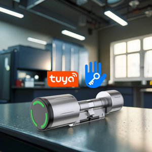 Tttlock Tuyalock умный электронный замок цилиндр водонепроницаемый современный отель управление безопасностью WIFI <span class=keywords><strong>NFC</strong></span> RFID деревянный замок цинковый сплав - Product Image 4