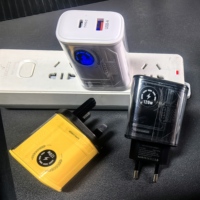Pengisi Daya USB Type-C PD QC3.0 120W Kustom 1 Port (USB + Type-C) OTP Adaptor Dinding Colokan EU/US/UK untuk // 5V3A