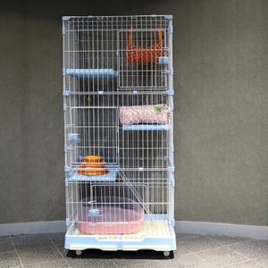 Gabbia per cani a <span class=keywords><strong>3</strong></span> strati gabbia per gatti in metallo filo gatto casa per animali domestici in vendita YD192 - Product Image 4