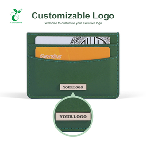 Tarjeteros Minimalistas de Cuero de <span class=keywords><strong>Cactus</strong></span>, Compostables, Ecológicos, Biodegradables, Personalizables OEM ODM, Cartera Delgada y Sostenible - Product Image 2
