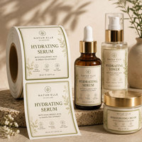Autocollants personnalisés imperméables pour produits de soin, étiquettes autocollantes en vinyle pour bouteilles cosmétiques, impression d'étiquettes d'emballage pour crème